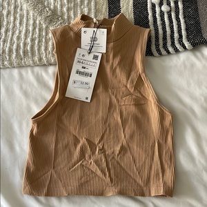 Mock neck tank top from Zara